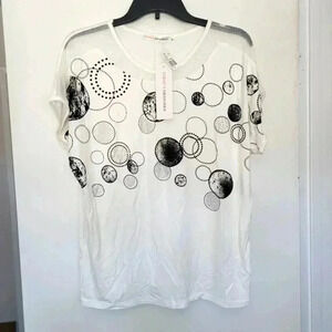 NWT White and Black Top